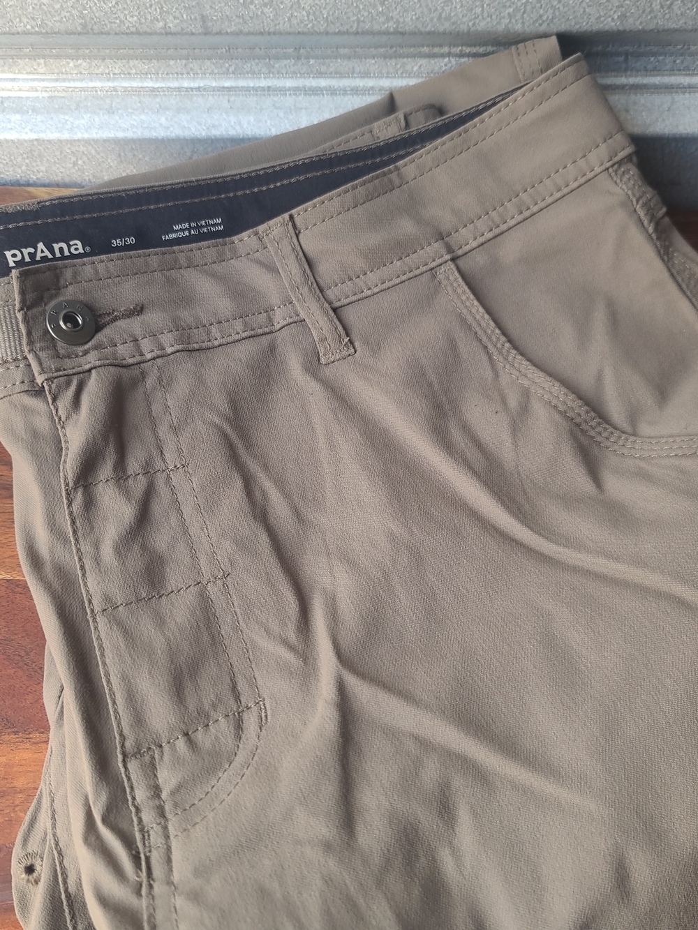 prAna Men’s 35 Lightweight Tan Pants